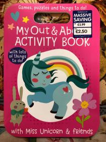 My Out & About ACTIVITY BOOK（独角兽英文原版游戏书，拼图、填色、连线、迷宫等）