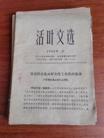 活页文选 1966年 9册 1967年 1册 共十册合售