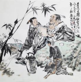 保真书画，俞天红68X68cm
      毕业于西北师范大学美术系，文学学士。甘肃省美术家协会会员。金昌市美术家协会副秘书长，甘肃画院青年画院聘任画家05。