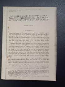 英文文献 8篇 经济计量学 时间序列 估计 Econometrics, Time Series