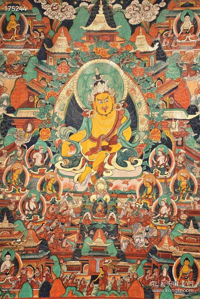 珍藏明代顶级画师藏传工艺纯天然矿物颜料手绘唐卡