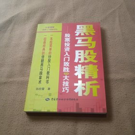 黑马股精析：股票投资入门致胜9大技巧