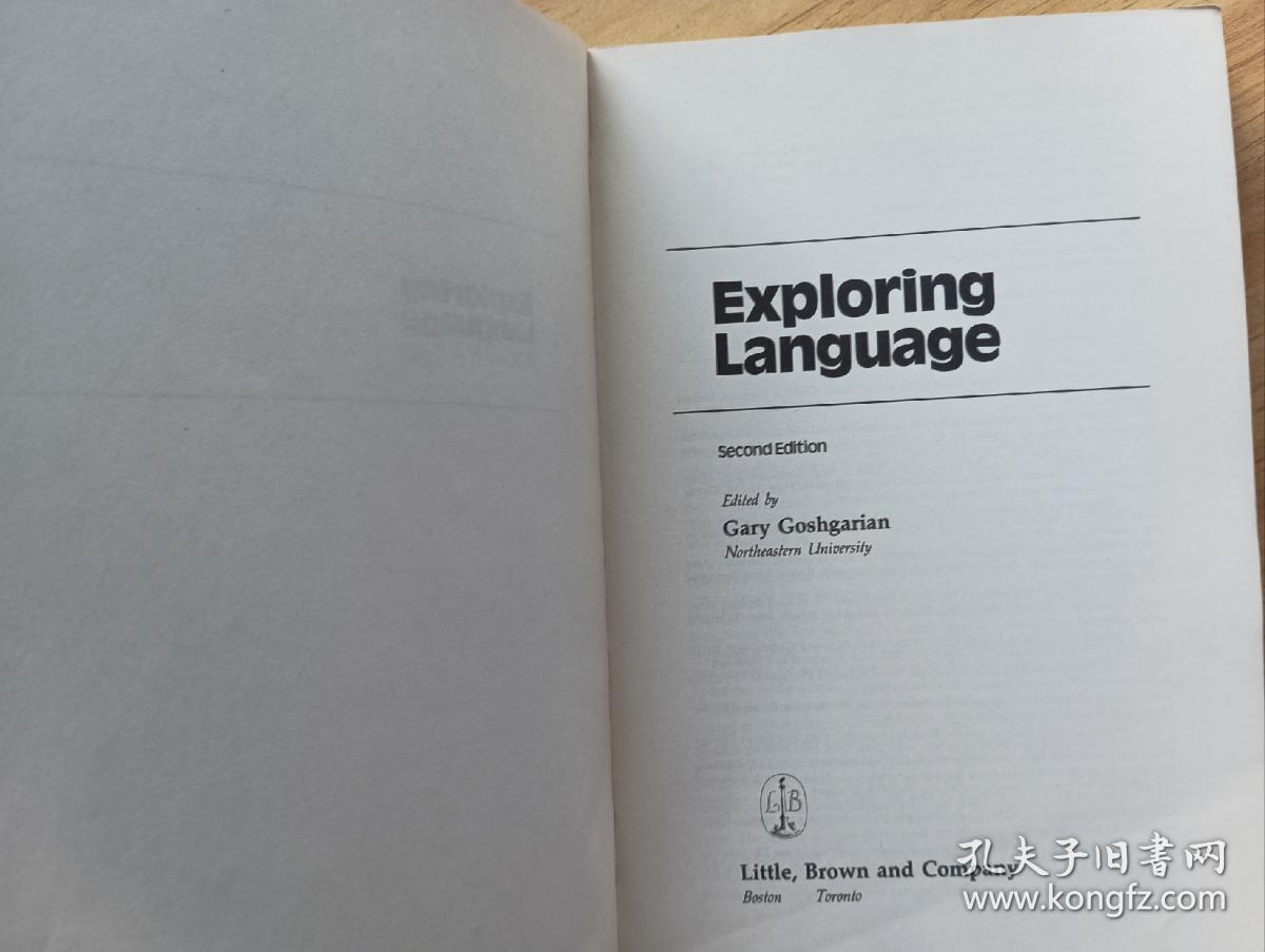 英文书 Exploring language Paperback  by Gary (Editor) Goshgarian (Author)