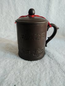 宜兴紫砂茶杯盖杯马到成功，全品无磕碰裂，全新库存做工细腻，包浆自然漂亮，库存有18套，通走包邮。