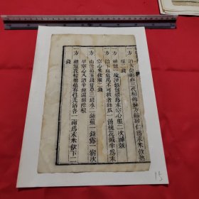 古籍散页（15）《中医古籍半筒页》23.2X15这是一张古籍散页筒子页半页，不是一本书，自然老旧，轻微破损，详见细节图，底部用七八十年代纸点裱，本店作品都是实售价格，不做任何虚标价格，不包邮、不议价，看好直接下单即可