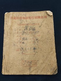 七十年代电影刘三姐影片拷贝技术鉴定书长春电影制片厂