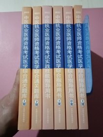 [共3种6册] 中医执业医师资格考试：医学综合指导用书（全三册 上中下）+实践技能指导用书+医学综合通关题库（全二册 上下）共6本合售