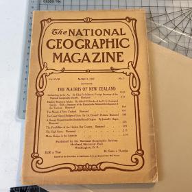 现货 美国国家地理national geographic1907年3月B新西兰毛利人，空中考古，阿拉斯加铁路，犹他，内华达山脉，哈德逊湾