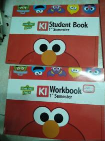 芝麻街英语。SESAME STREET  KI  Student Book  1st Semester  + Workbook  1 st Semester  + 美好品格课k1 上学期，下学期 + Part 1  K1  HOMEWORK  + 家长服务手册。6本合售。详情看图。