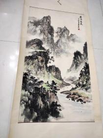 中国书画大师董寿平开门弟子雷啓厚山水作品