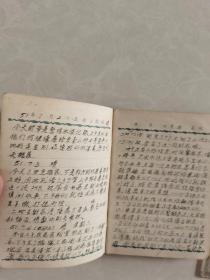 一本五十年代初笔记本（有毛像、地图、国际歌、国歌等整本写了150页面左右）