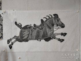 昭陵六骏拓片—青骓