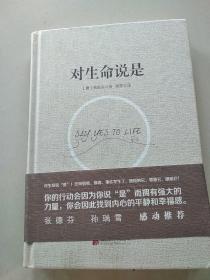 对生命说是：一切痛苦只因说“NO”，一切幸福只因说“YES”！台湾诚品、金石堂销量NO.1!张德芬、孙瑞雪花重金请教的修行导师！