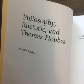 【复印件】 philosophy, rhetoric, and Thomas hobbes