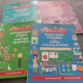 STEM Quest Science 科学探索 Maths/Technolpgy/Engineering 小学科普读物 小学生课外知识扩展 4本合售