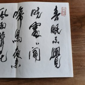 8开大本精品连环画名家毛笔书法册页：《海上名家书法集》 (册页长35厘米，宽25厘米)