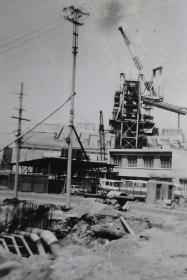 1982年上海宝钢钢厂建设时期照片4张，资料性强