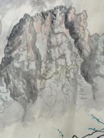 中国美术家协会会员,【刘兴华 山水画作品“云山图”一幅50x50】作品保真！