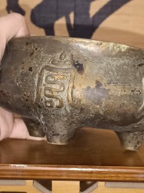 古董 古玩收藏 铜器 铜香炉 传世铜炉 回流铜香炉 纯铜香炉 长13厘米,宽13厘米,高8.5厘米,重量2斤