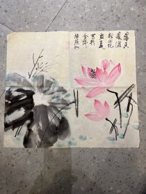 师承杨建侯、谭勇、吴国亭等三位教授老画家姬颜和国画 约1.5平尺   终身保真 31