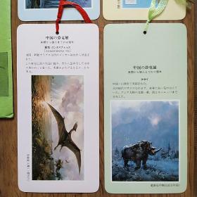 纪念书签  中国的恐龙展（套装书签）4张1封