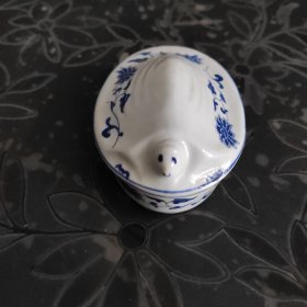 瓷器（民国龟头青花墨盒笔洗）