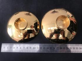 日本24K镀金 做工精湛 工艺精良 底款“24KGP”.055。