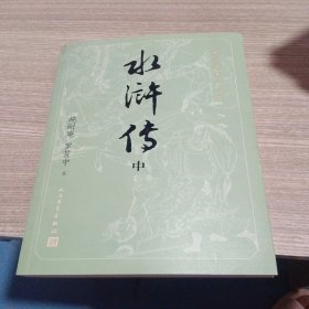 水浒传 中册 四大名著大字本 后封皮折痕