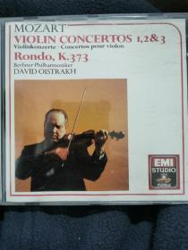 EMI公司原版唱片
Mozart
 Violin Concertos
 Nos.1-3 , Rondo K.373 
David Oistrakh奥伊斯特拉赫（1989年发行）