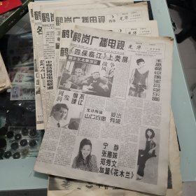 报纸：鹤岗广播电视报，1998年，90年代，10份