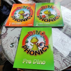 Dino phonics 1/2 dino stories,pre dino 3本合售