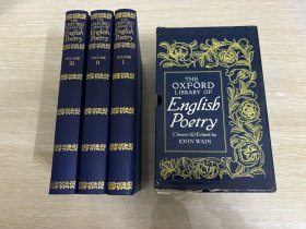 （配书匣）The Oxford Library of English Poetry               牛津英诗大观，拉金、金斯利·艾米斯的牛津同学、著名作家John Wain编，3卷全，重约2公斤