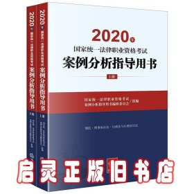 司法考试2020国家统一法律职业资格考试：案例分析指导用书(套装共2册)