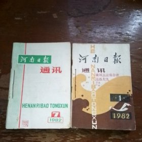 河南日报通讯1982全年1-12期合售