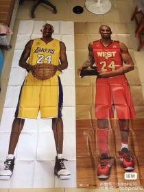 科比真人比例1：1海报，Kobe海报，NBA篮球海报，100一张，两张一起买的话可以优惠