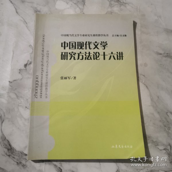 中国当代文学研究方法论十六讲