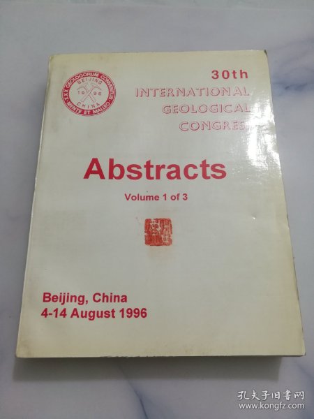 30th INTERNATIONAL GEOLOGICAL CONGRESS · Abstracts 第1卷~3