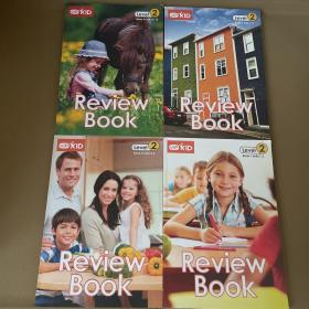 VIPKID Review BOOK （Level ,2book units 1-3，4-6,7-9，10-12）4册 内页干净