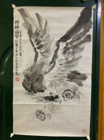 福建画家陈初良酒后大作