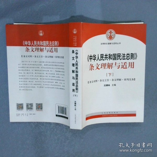 中华人民共和国民法总则 条文理解与适用（套装上下册）