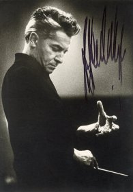 “指挥帝王” 卡拉扬（Herbert von Karajan） 亲笔签名官方照 PSA认证鉴定