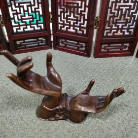 佛手莲花有福之手摆件 可尝试当笔架 文房用品 文房摆件 茶艺香道摆件 可以尝试在佛手上摆东西比如 毛笔