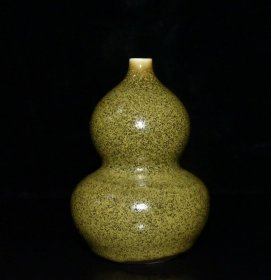清代乾隆茶叶末釉小葫芦瓶