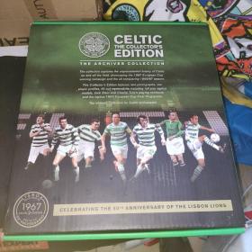 CELTIC THE COLLECTOR'S EDITION 凯尔特人在球场内外前所未有的历史，展示了1967年赢得欧洲杯和1966/67赛季的所有胜利。 这本收藏版的特色是罕见的照片，明星球员简介，提出来的纪念品包括全尺寸的奖牌，乔克·斯坦和查理·塔利的比赛合同和1967年欧洲杯决赛节目的复制品。 凯尔特爱好者的终极收藏!