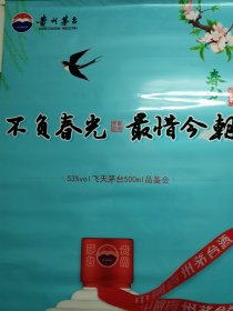 茅台酒 海报 广告 53度飞天茅台500毫升品鉴会 贵州茅台酒股份有限公司出品 53度 展览专用