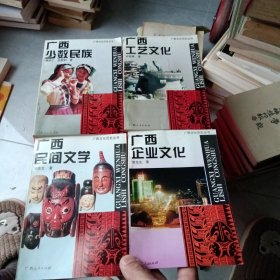 广西文化历史丛书：广西企业文化 广西工艺文化 广西民间文化 广西少数民族 四册合售