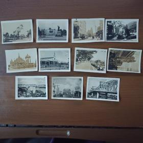 民国（或50年代初期）广州风景老照片11张（海珠桥、黄花岗、长堤、西堤、文物宫、中央公园、沙角、海角红楼等）