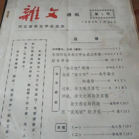 创刊号：杂文通讯