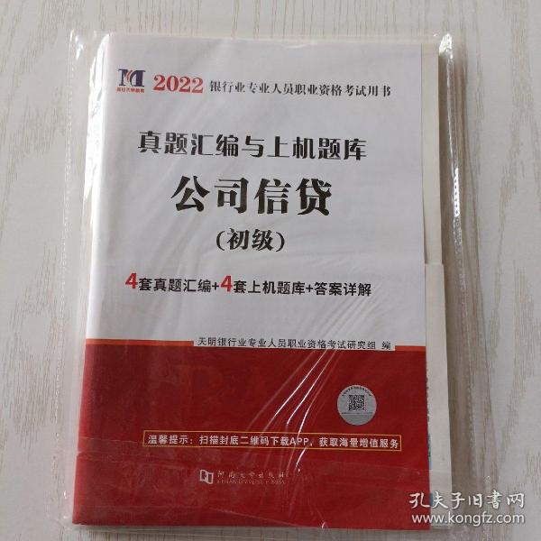 银行业专业人员2020（初级）职业资格考试用书 公司信贷 真题汇编与上机题库