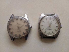 上海老机械表 一起价格 左边不走指针掉 右边上弦可以走，但不保走时多久不保准时 当配件出